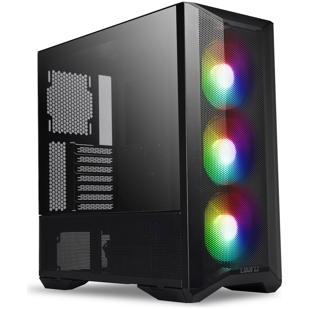 A large main feature product image of Lian Li Lancool II Mesh RGB USB-C Mid Tower Case - Black
