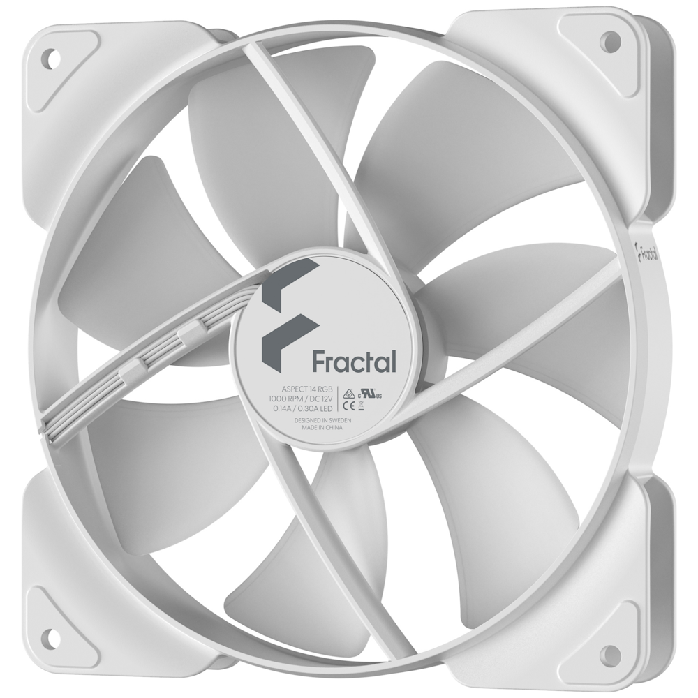 A large main feature product image of Fractal Design Aspect 14 RGB 140mm Fan White