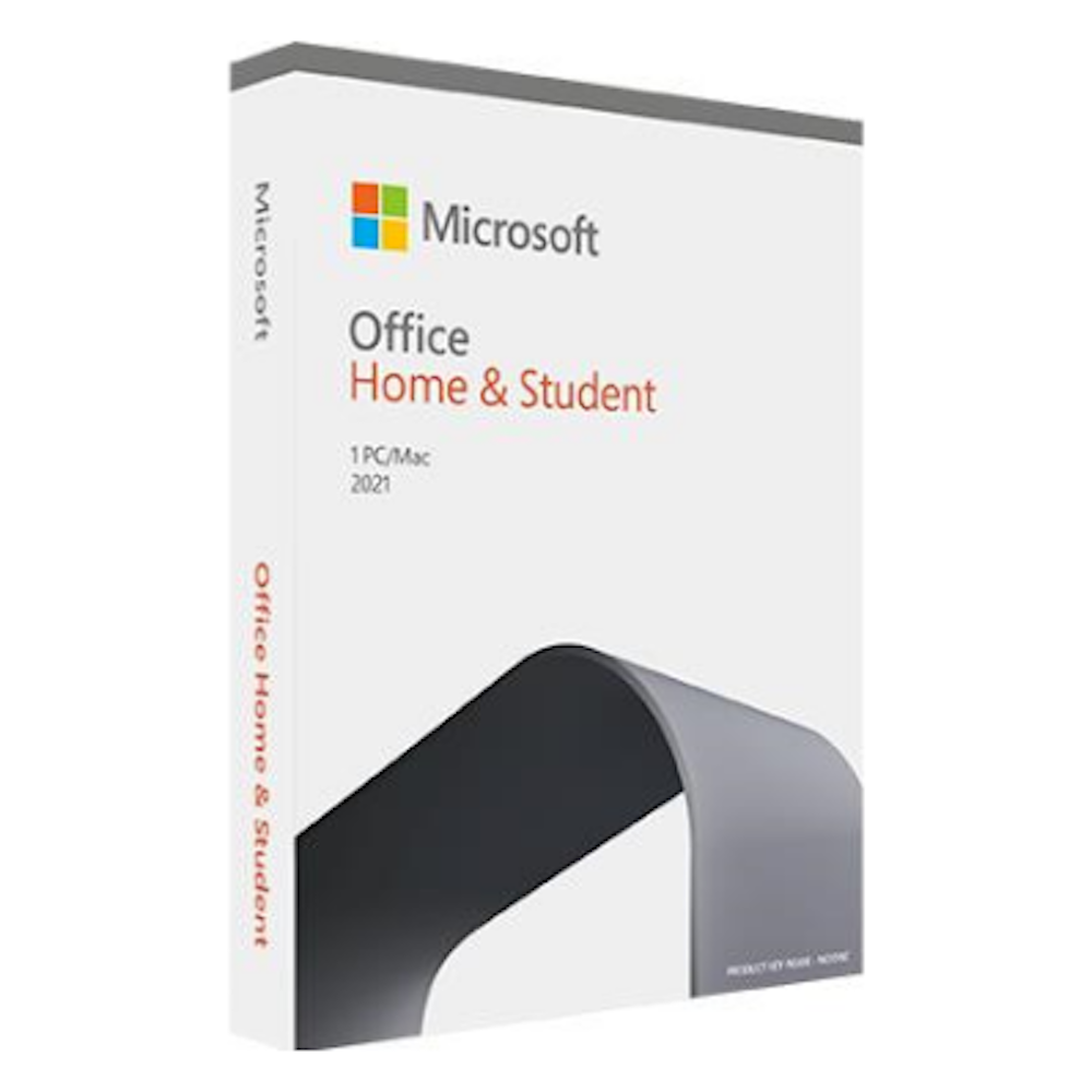 A large main feature product image of Microsoft Office 2021 Home and Student 1 User 1 Device - Medialess