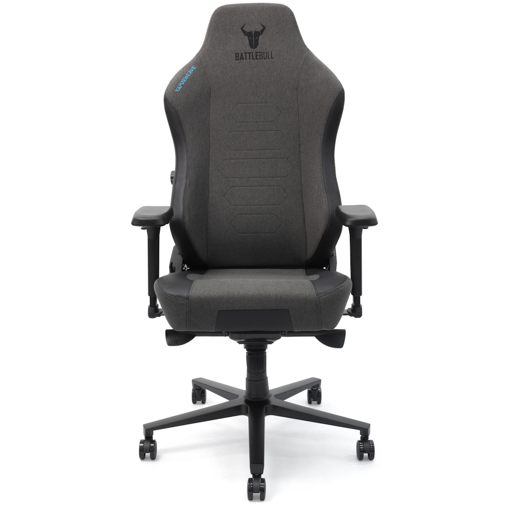 A large main feature product image of BattleBull Vaporweave 2 Gaming Chair - Dark Grey/Black