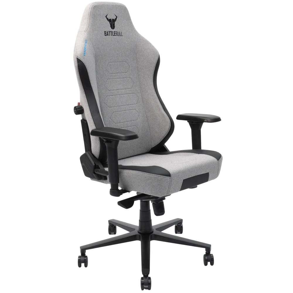A large main feature product image of BattleBull Vaporweave 2 Gaming Chair - Grey/Black
