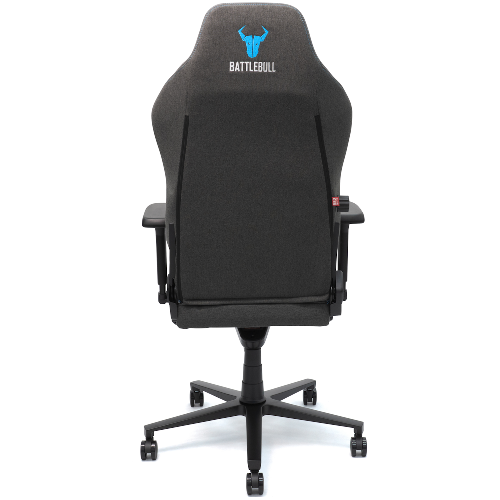 A large main feature product image of BattleBull Vaporweave 2 Gaming Chair - Grey/Turquoise