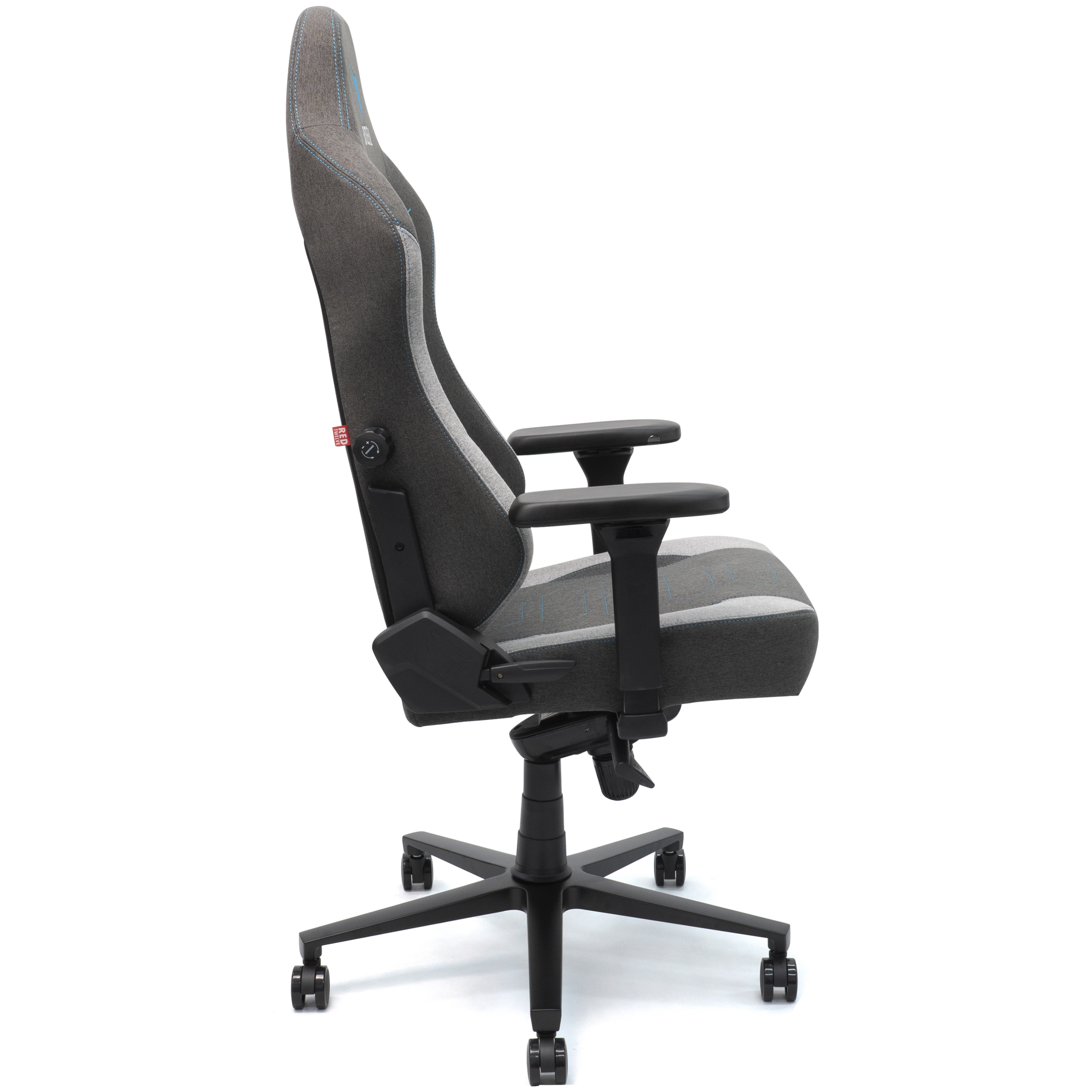 A large main feature product image of BattleBull Vaporweave 2 Gaming Chair - Grey/Turquoise