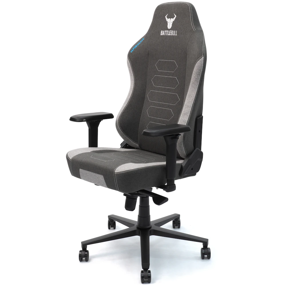 BattleBull Vaporweave 2 Gaming Chair - Dark Grey/White