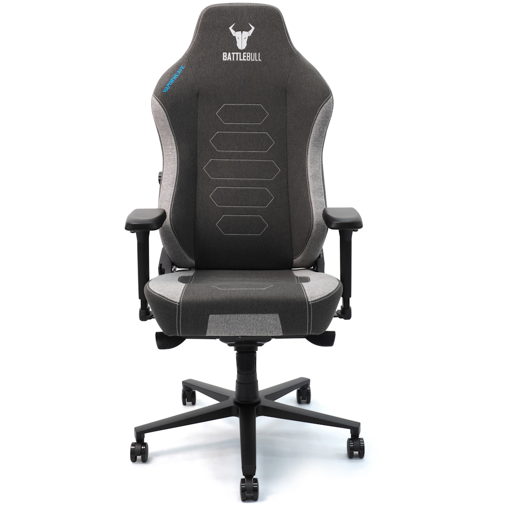 A large main feature product image of BattleBull Vaporweave 2 Gaming Chair Dark Grey/White