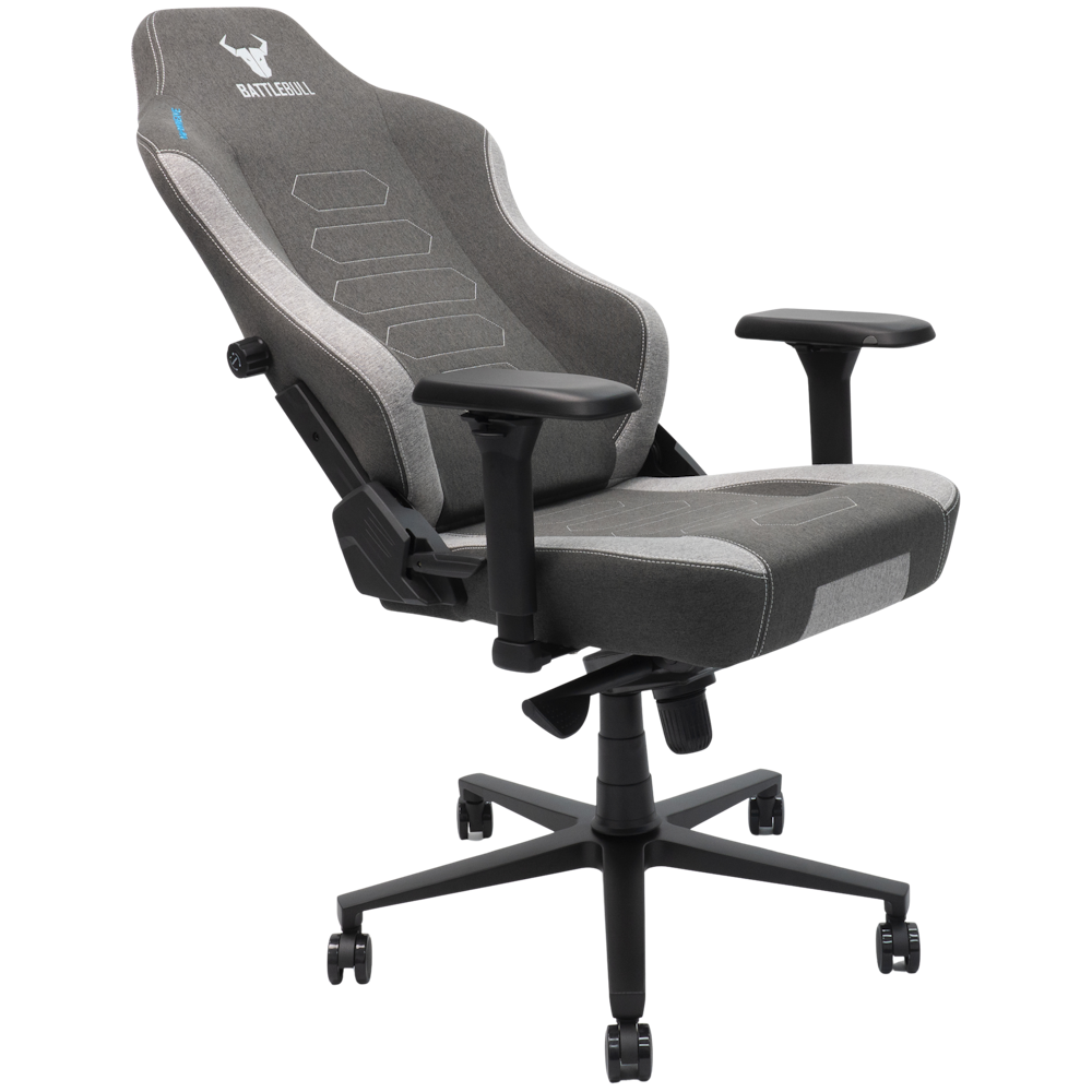 A large main feature product image of BattleBull Vaporweave 2 Gaming Chair - Dark Grey/White