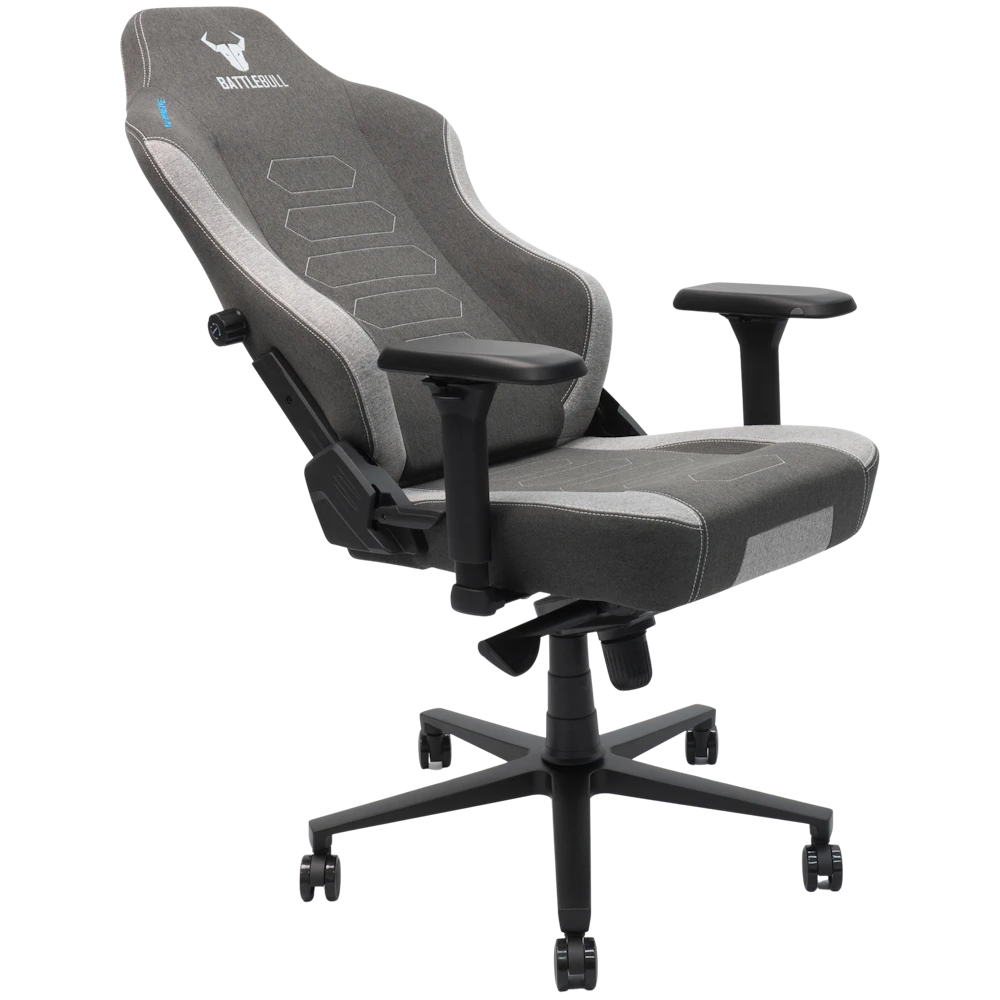 A large main feature product image of BattleBull Vaporweave 2 Gaming Chair - Dark Grey/White