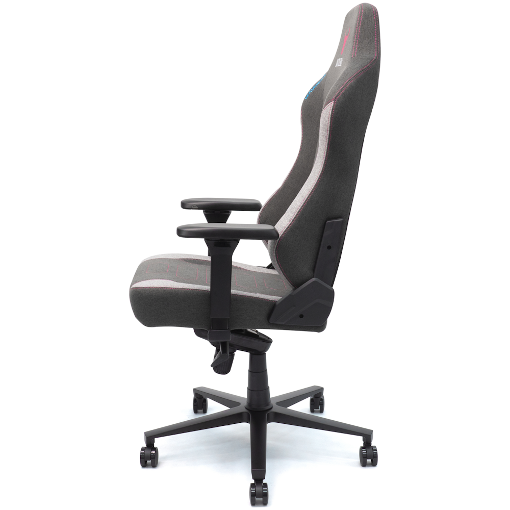 A large main feature product image of BattleBull Vaporweave 2 Gaming Chair Dark Grey/Pink