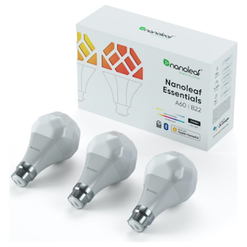 Product image of Nanoleaf Essentials Smart Bulb B22 - 3 Pack - Click for product page of Nanoleaf Essentials Smart Bulb B22 - 3 Pack