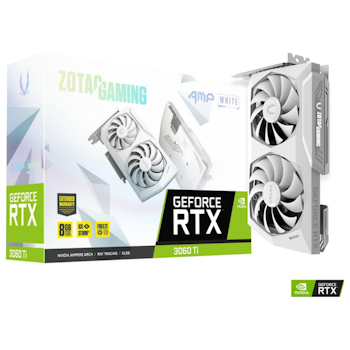 Product image of ZOTAC GAMING GeForce RTX 3060 Ti AMP LHR White Edition 8GB GDDR6  - Click for product page of ZOTAC GAMING GeForce RTX 3060 Ti AMP LHR White Edition 8GB GDDR6 