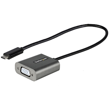 Product image of Startech USB C to VGA Adapter -1080p USB Type-C to VGA Adapter Dongle - Click for product page of Startech USB C to VGA Adapter -1080p USB Type-C to VGA Adapter Dongle