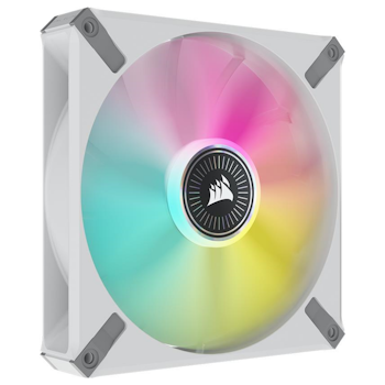 Product image of Corsair iCUE ML140 RGB Elite 140mm Mag-Lev RGB PWM Cooling Fan White - Click for product page of Corsair iCUE ML140 RGB Elite 140mm Mag-Lev RGB PWM Cooling Fan White