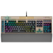 A product image of Corsair K100 RGB Optical-Mechanical Gaming Keyboard - Midnight Gold