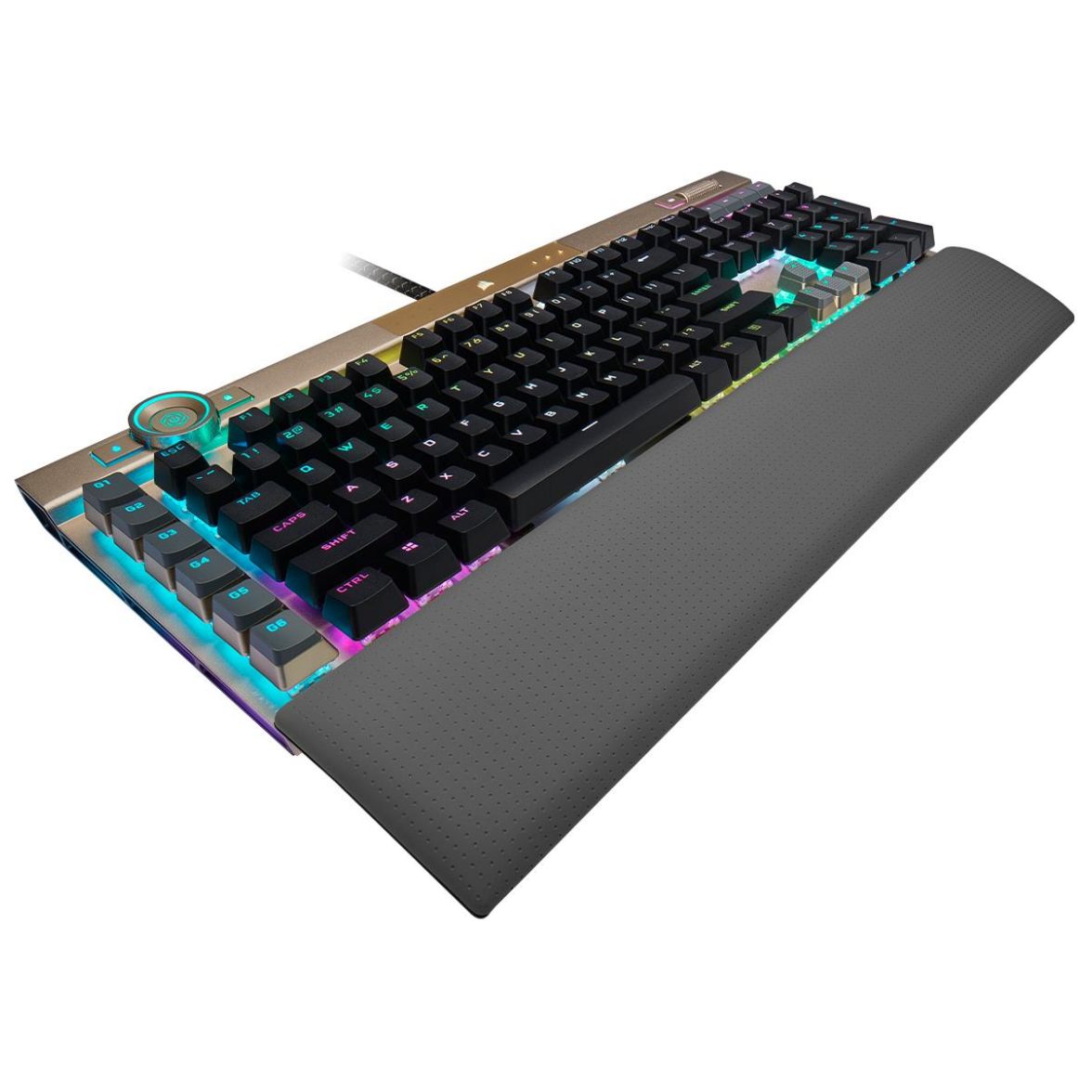 Corsair K100 RGB Optical-Mechanical Gaming Keyboard - Midnight Gold | PLE  Computers