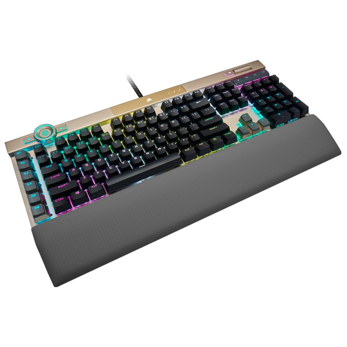 Corsair K100 RGB Optical-Mechanical Gaming Keyboard - Midnight Gold | PLE  Computers