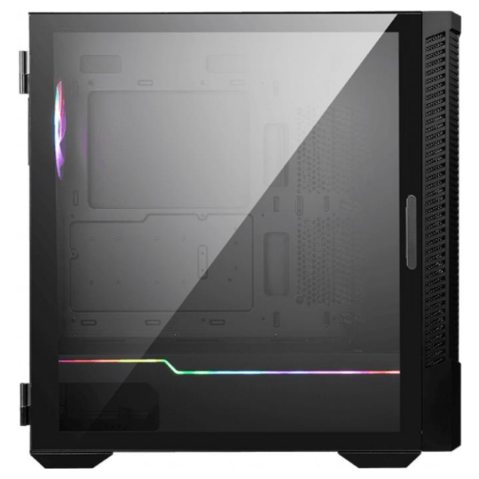 A large main feature product image of MSI MPG Velox 100P Airflow Mid Tower Case - Black