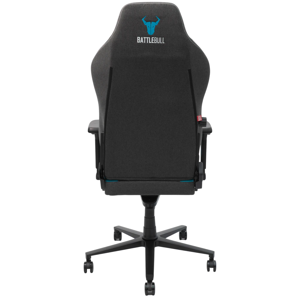 A large main feature product image of BattleBull Vaporweave 2 Gaming Chair - Dark Grey/Turquoise