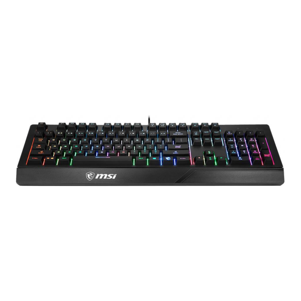 A large main feature product image of MSI Vigor GK20 RGB Gaming Keyboard