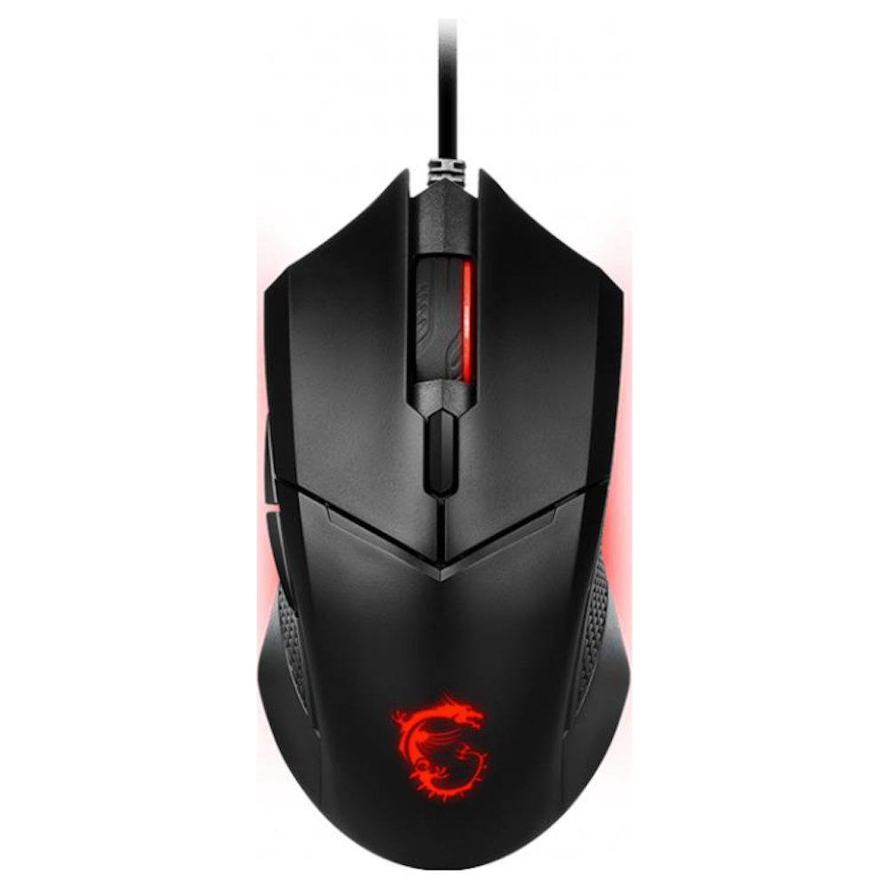 A large main feature product image of MSI Clutch GM08 Gaming Mouse