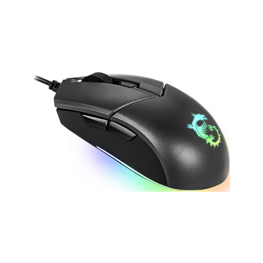 A large main feature product image of MSI Clutch GM11 RGB Gaming Mouse
