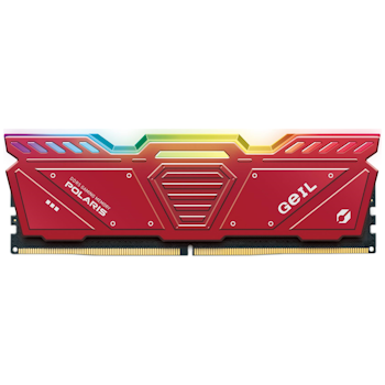Product image of GeIL 32GB Kit (2x16GB) DDR5 Polaris Red RGB C40 4800MHz - Click for product page of GeIL 32GB Kit (2x16GB) DDR5 Polaris Red RGB C40 4800MHz