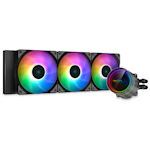 An image of Deepcool Castle 360EX A-RGB 360mm AIO CPU Cooler - Black