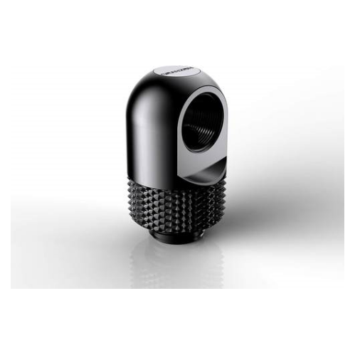 A large main feature product image of Bykski Granzon GD-90 G1/4" Male to Female 90 Degree Rotary Elbow Fitting (Black)
