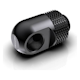 A small tile product image of Bykski GD-90 Granzon G 1/4in. Male to Female 90 Degree Rotary Elbow Fitting Black