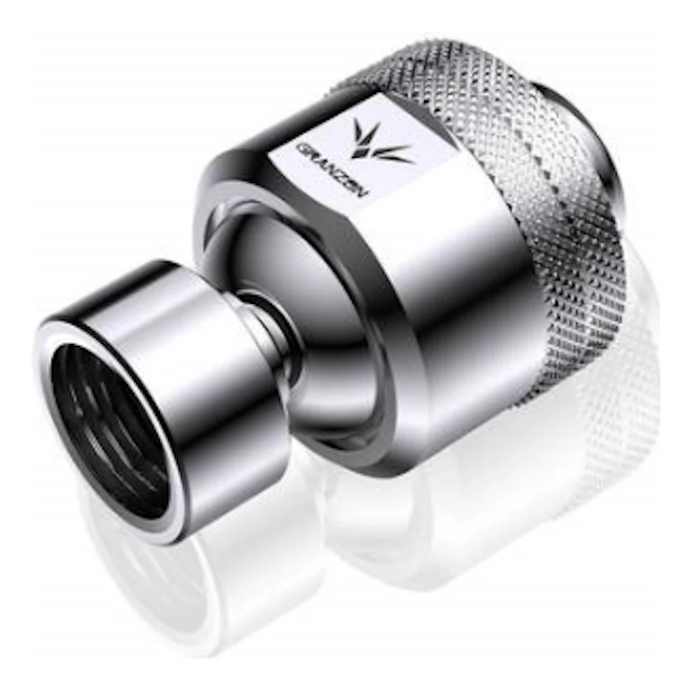 Bykski Granzon GD-X G1/4" Male to Female Multi Directional Rotary Fitting (Silver)