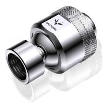 Product image of Bykski GD-X Granzon G 1/4in. Male to Female Multi Directional Free Rotary Elbow Fitting Silver - Click for product page of Bykski GD-X Granzon G 1/4in. Male to Female Multi Directional Free Rotary Elbow Fitting Silver