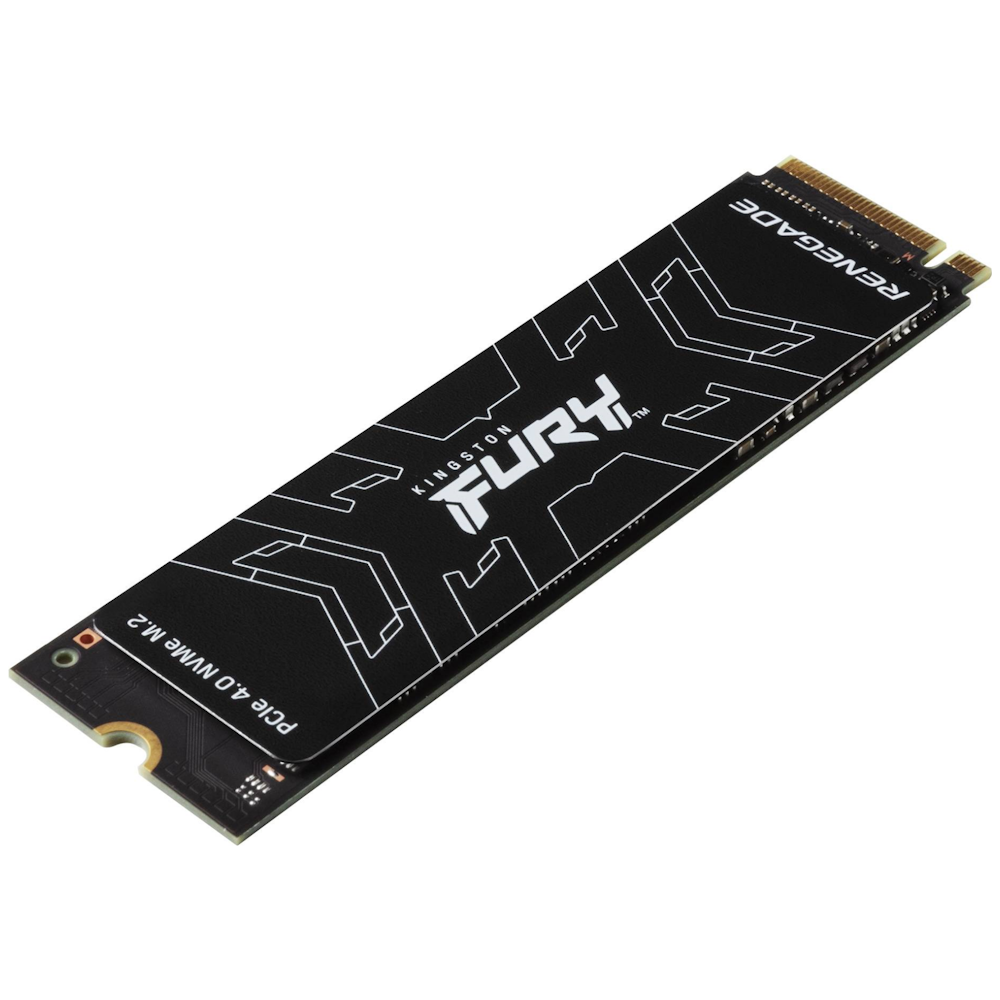 A large main feature product image of Kingston FURY Renegade PCIe Gen4 NVMe M.2 SSD - 500GB