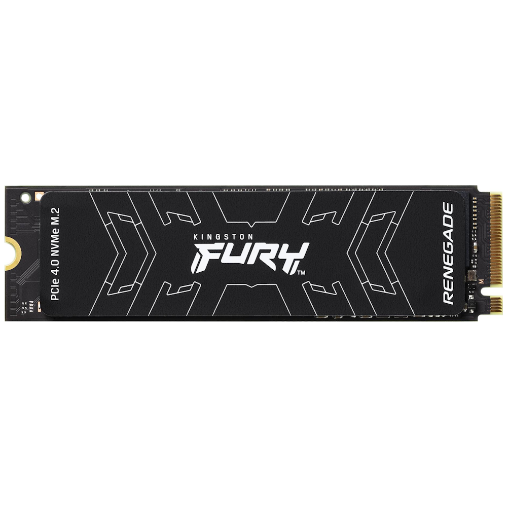 A large main feature product image of Kingston FURY Renegade PCIe Gen4 NVMe M.2 SSD - 1TB