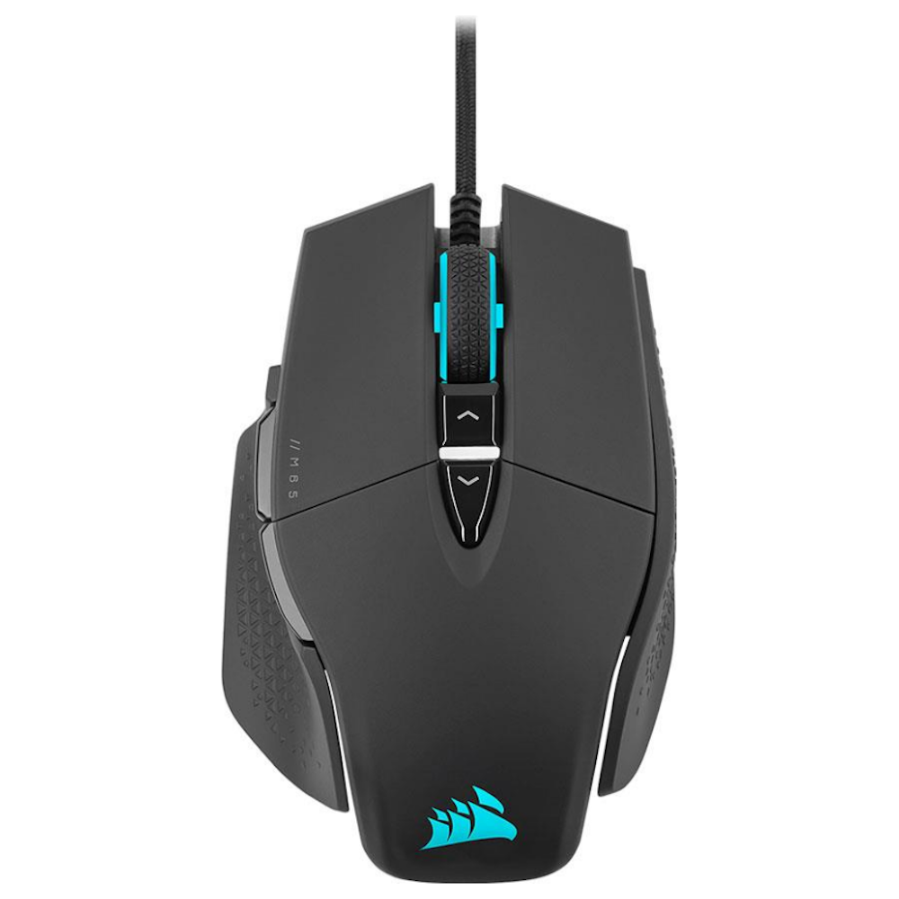 A large main feature product image of Corsair M65 RGB ULTRA Tunable FPS Gaming Mouse