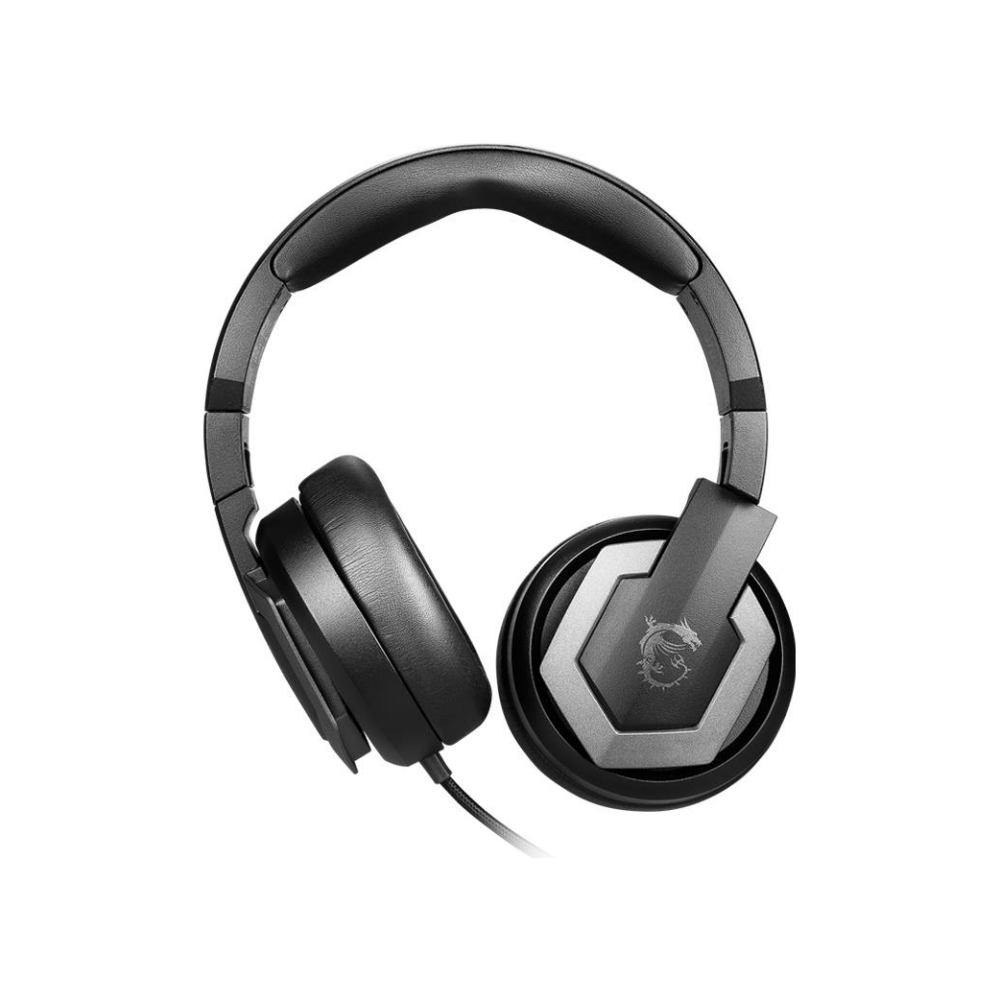 A large main feature product image of MSI Immerse GH61 Wired Gaming Headset