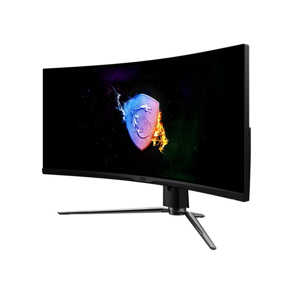 A large main feature product image of MSI MPG Artymis 343CQR 34" Curved UWQHD Ultrawide FreeSync Premium 165Hz 1MS HDR400 VA W-LED Gaming Monitor