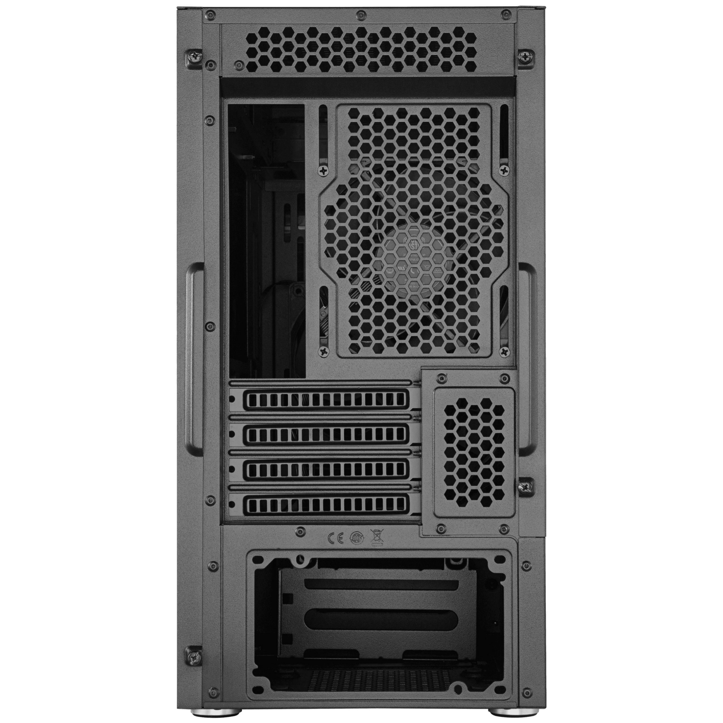 A large main feature product image of Cooler Master Silencio S400 Micro Tower Case (Black)