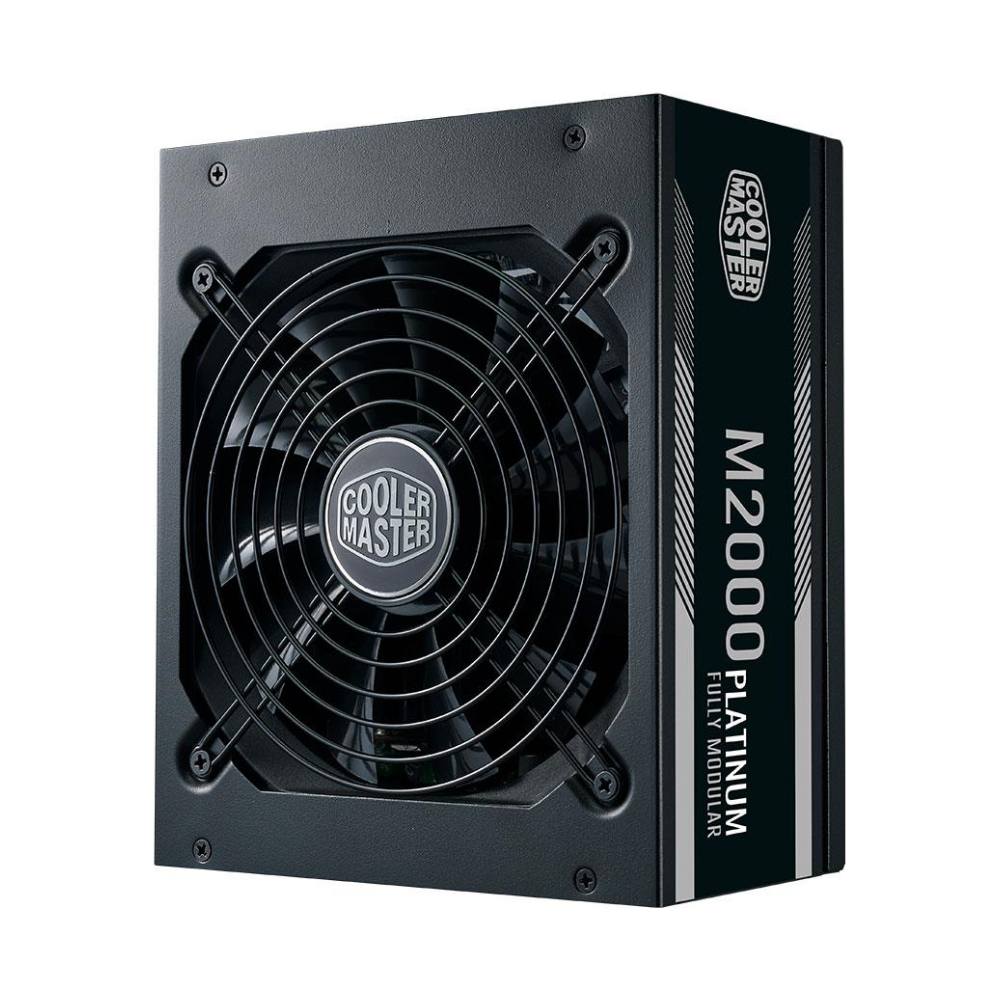 A large main feature product image of Cooler Master M2000 Platinum Full-Modular 80 Plus Platinum Power Supply