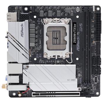 Product image of ASRock Z690M-ITX/ax DDR4 LGA1700 mITX Desktop Motherboard - Click for product page of ASRock Z690M-ITX/ax DDR4 LGA1700 mITX Desktop Motherboard