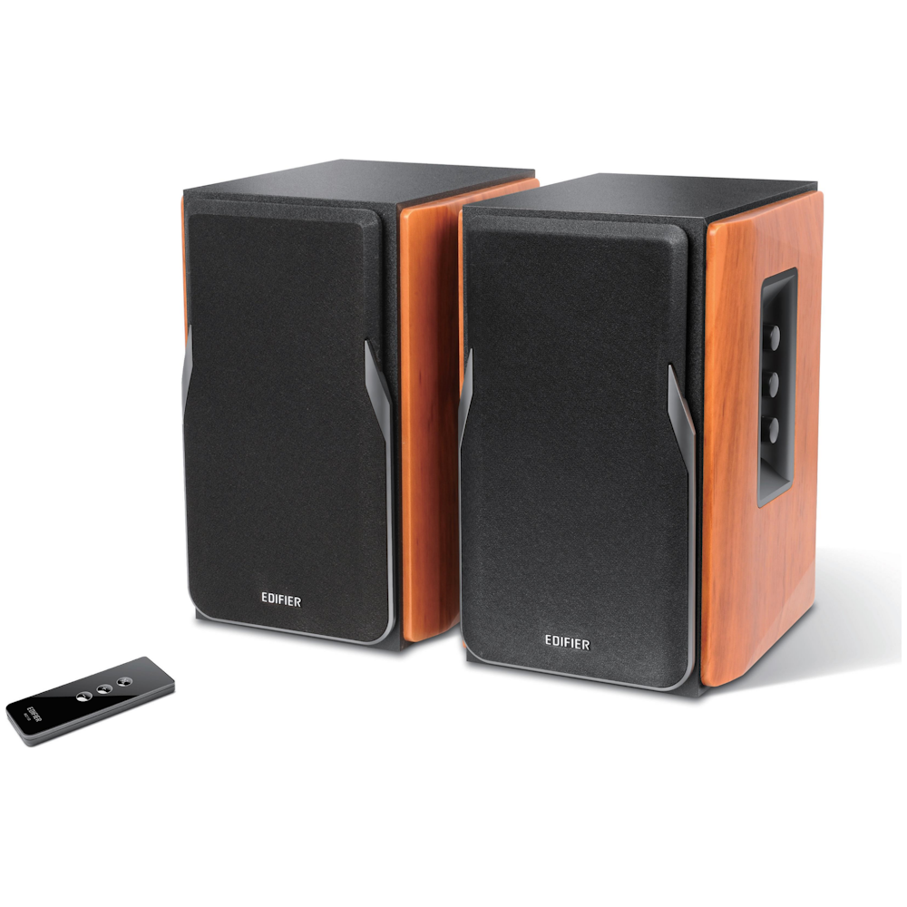 A large main feature product image of Edifier R1380T Active 2.0 Bookshelf Speakers