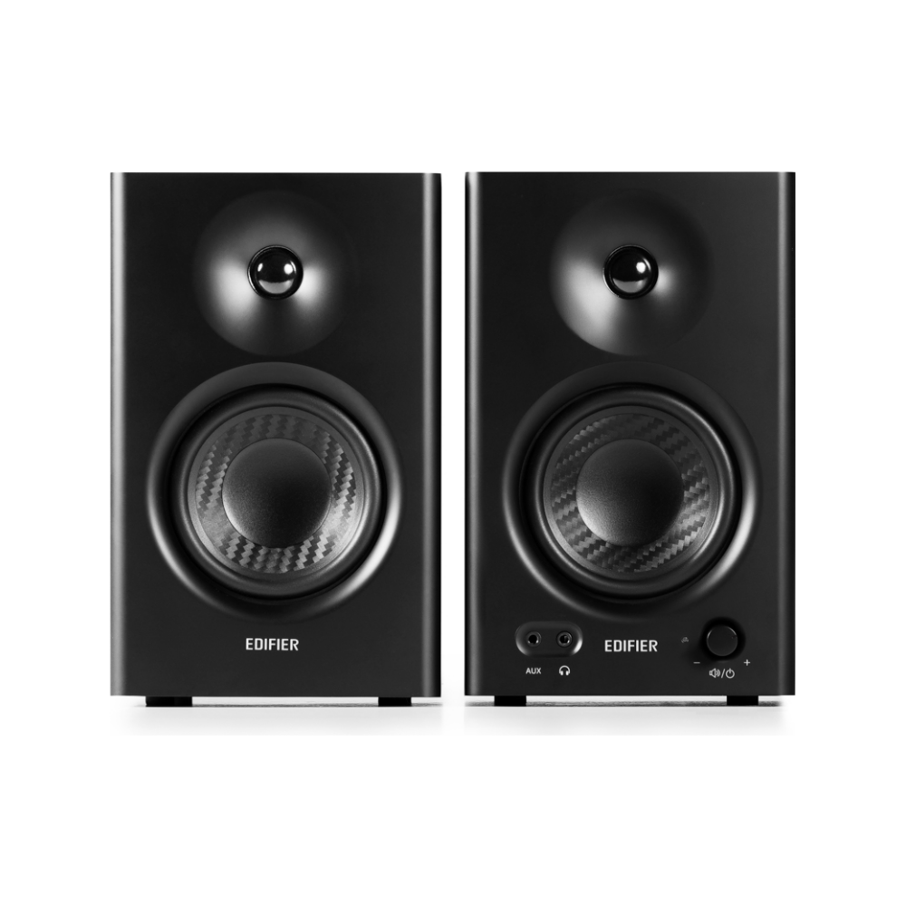 A large main feature product image of Edifier MR4 2.0 Studio Monitors - Black