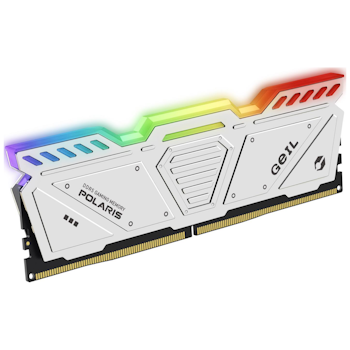 Product image of GeIL 32GB Kit (2x16GB) DDR5 Polaris White RGB C34 5200MHz - Click for product page of GeIL 32GB Kit (2x16GB) DDR5 Polaris White RGB C34 5200MHz
