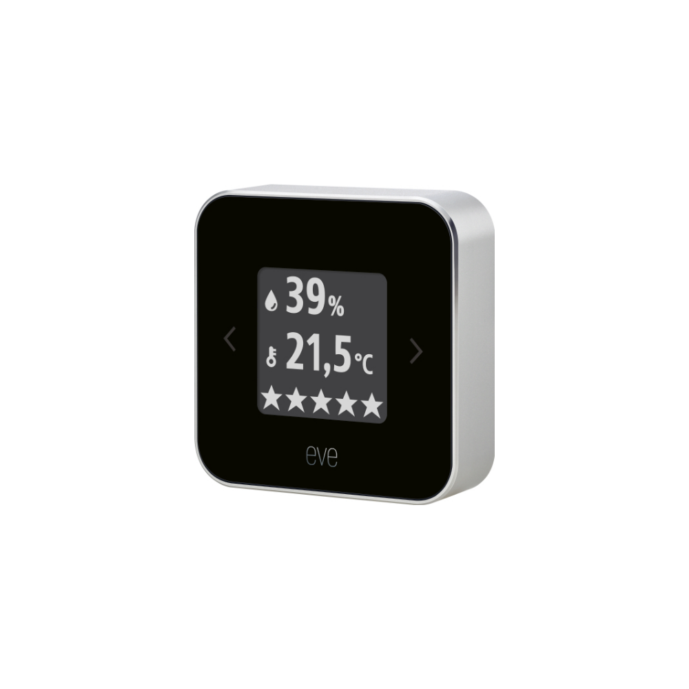 A large main feature product image of Eve Room Indoor Air Quality Monitor