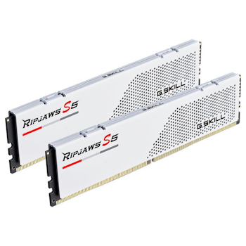 Product image of G.Skill 32GB Kit (2x16GB) DDR5 Ripjaws S5 C40 5200Mhz - White - Click for product page of G.Skill 32GB Kit (2x16GB) DDR5 Ripjaws S5 C40 5200Mhz - White
