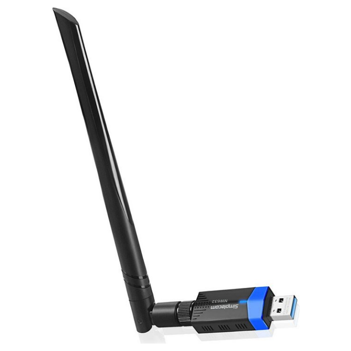 A large main feature product image of Simplecom NW632 WiFi 5 & Bluetooth 5.0 USB Wireless Adapter with Antenna