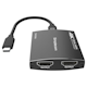 A small tile product image of Simplecom 4K USB-C to Dual HDMI MST Hub with PD & Audio Out