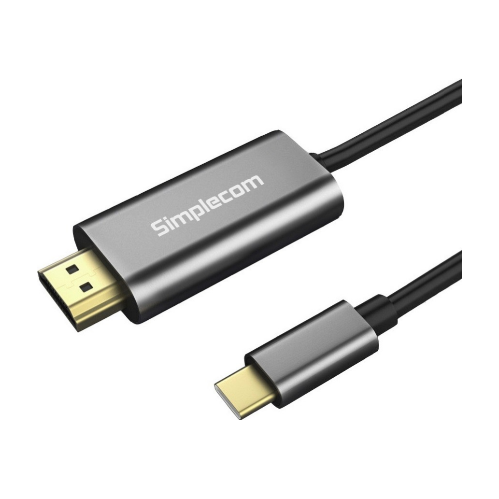 A large main feature product image of Simplecom DA321 USB Type-C to HDMI Cable 1.8M