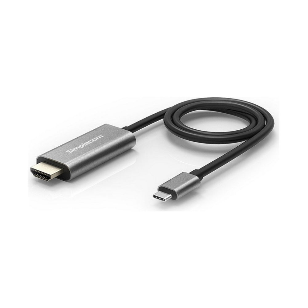 A large main feature product image of Simplecom DA321 USB-C to HDMI Cable 1.8M