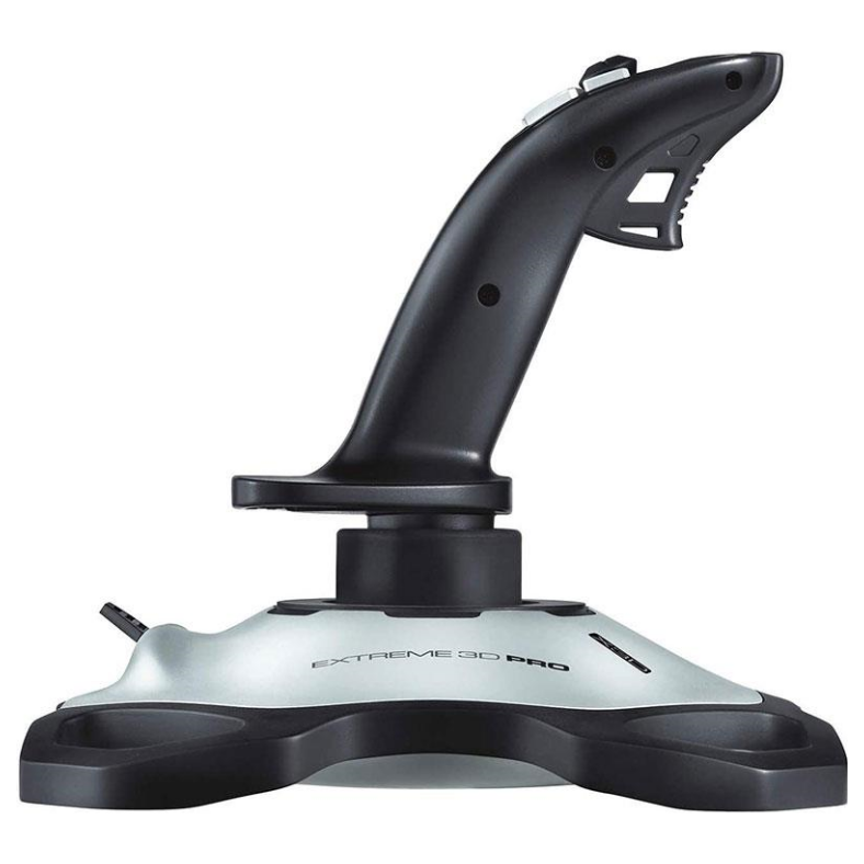 A large main feature product image of Logitech Extreme 3D Pro Joystick
