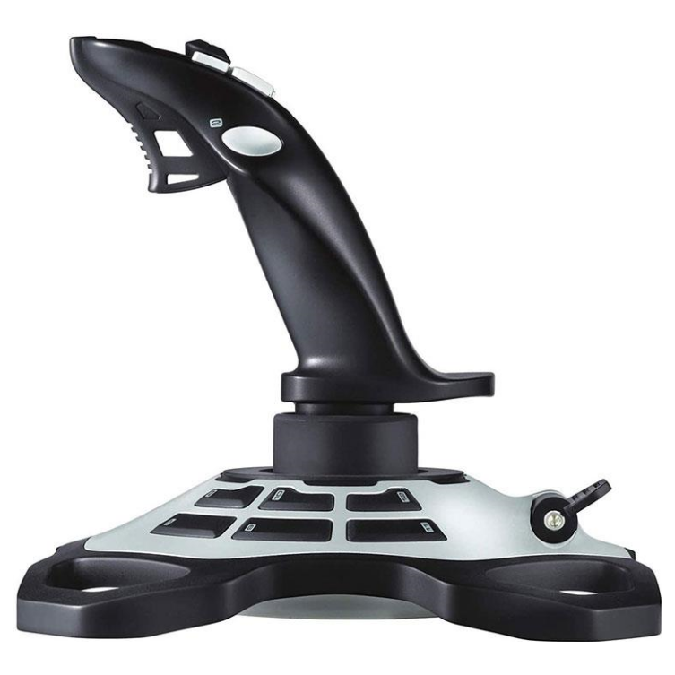 A large main feature product image of Logitech Extreme 3D Pro Joystick