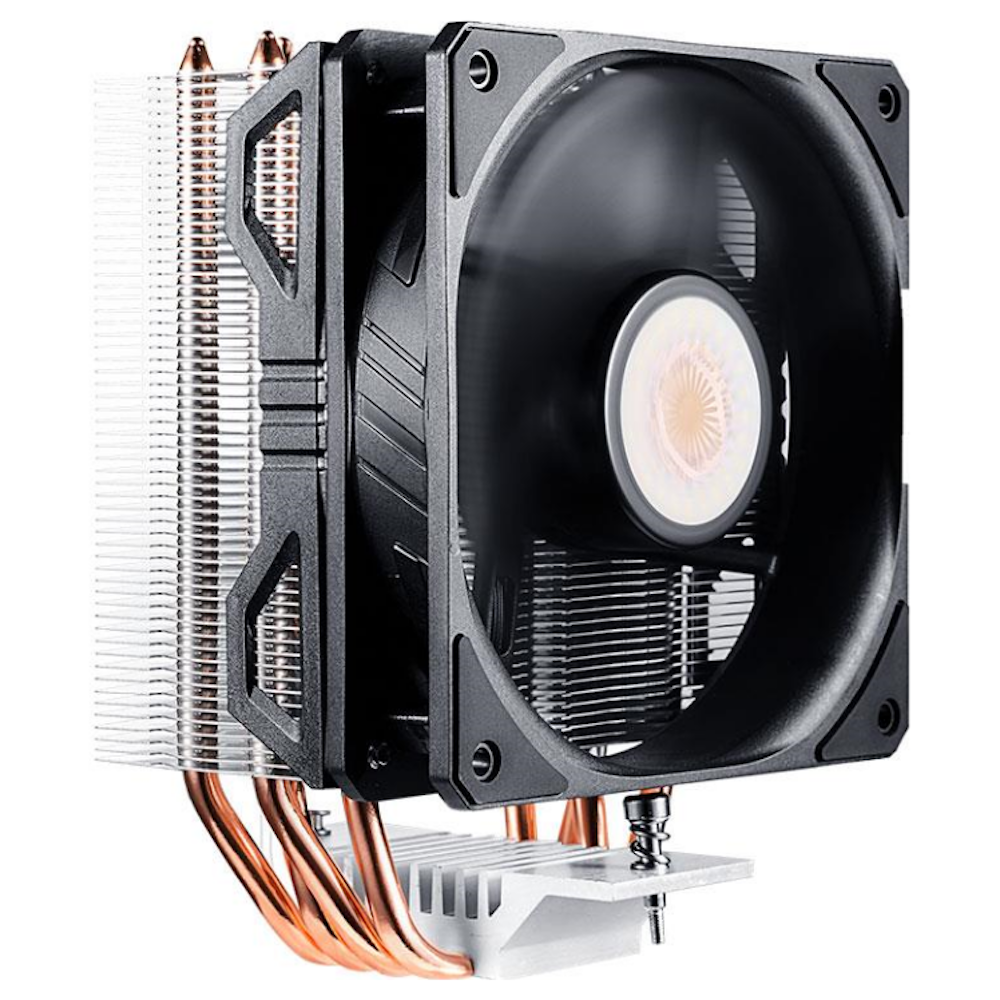 A large main feature product image of Cooler Master Hyper 212 EVO V2 R2 CPU Cooler